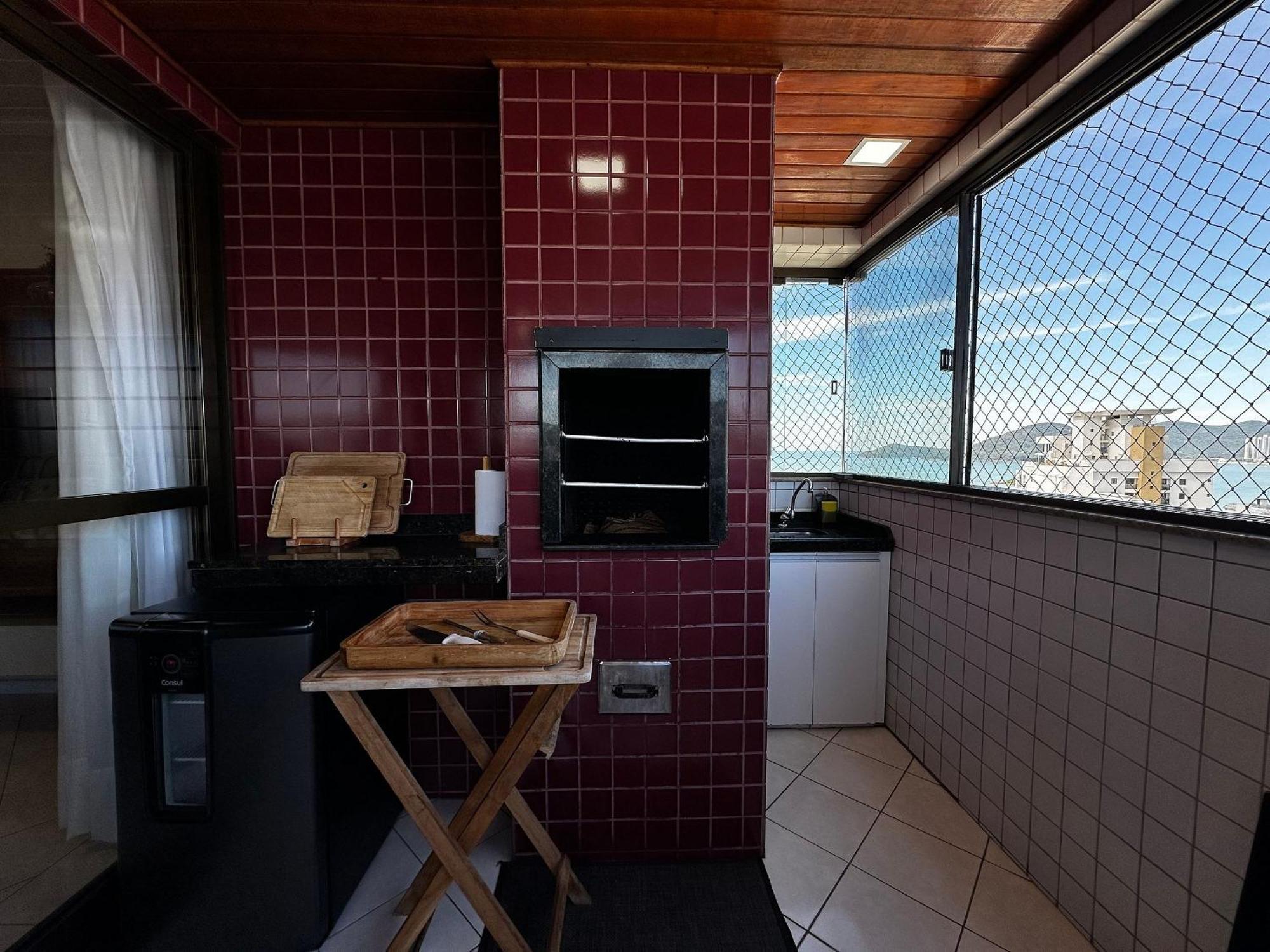 Ct01- Vista Mar| Telas Protecao| Churrasq, Garagem Balneário Camboriú Zewnętrze zdjęcie